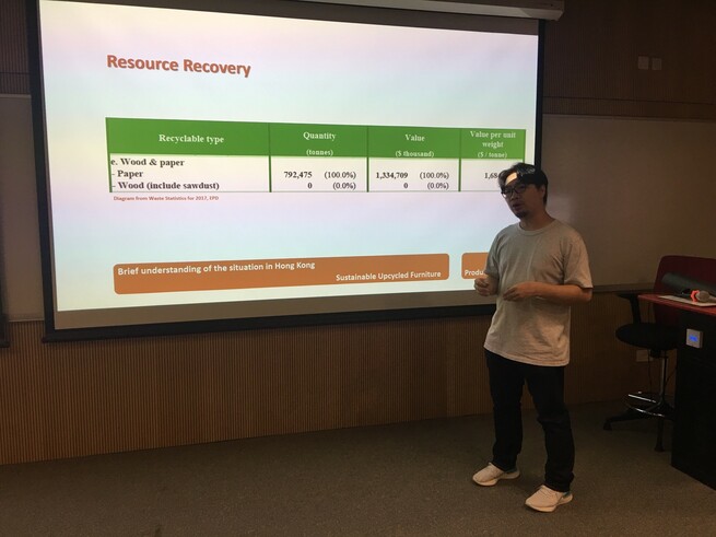 A complimentary seminar about the use of construction waste for sustainable upcycling was held on 23 October 2019 at the Lecture Theatre 3 in THEi Chaiwan Campus. 